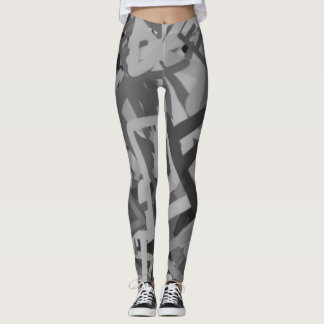 Leggings Légendes d'impression grises
