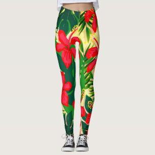 Leggings Légendes d'impression tropicales