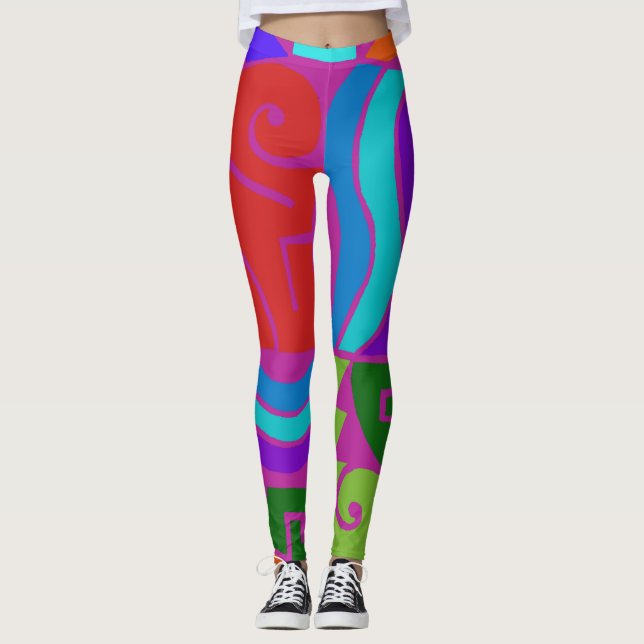 Leggings Légendes du concepteur unique (Devant)