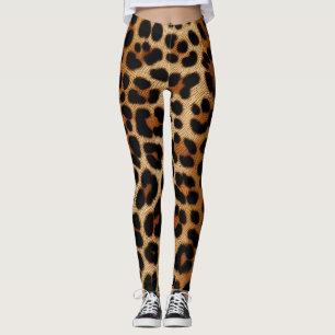 Leggings Légendes imprimées de la peau de Cheetah