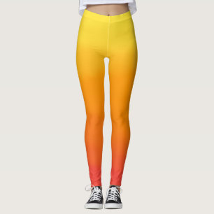 Leggings Légendes jaunes, oranges et rouges