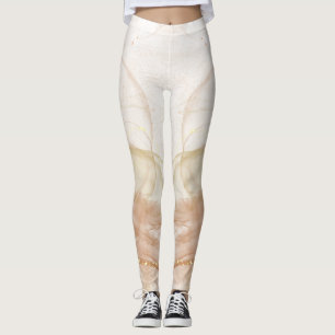 Leggings Légendes Motifs Tartan Plaid Beige Personnalisées