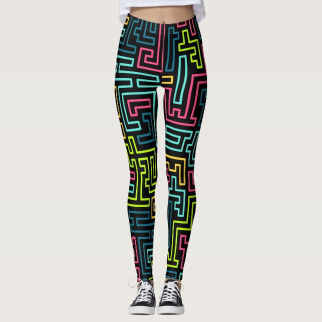 Leggings Légendes Motifs tendance des années 80 (Devant)