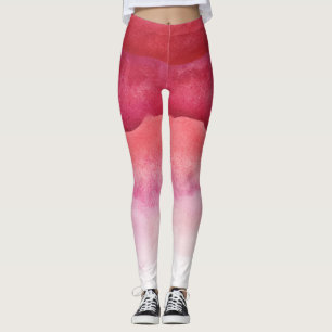 Leggings Légendes Ombre en aquarelle rose