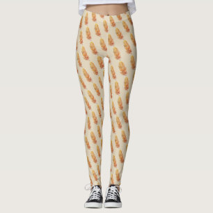 Leggings Légendes personnalisées en plumes d'or
