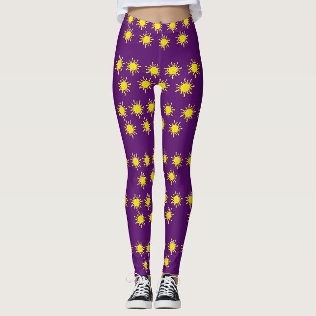 Leggings Légendes personnalisées Sun (Devant)