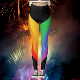 Leggings Légendes rayantes de l'arc-en-ciel