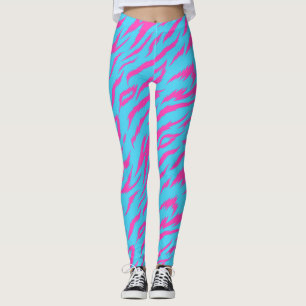 Leggings Légendes roses flamboyantes avec Arrière - plan bl