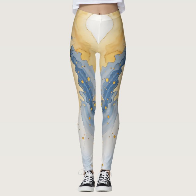 Leggings Légendes sur impression avec conception circulaire (Devant)