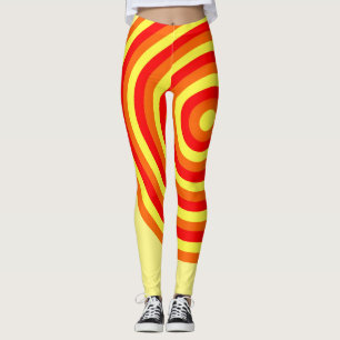 Leggings Légendes sur impression avec conception circulaire