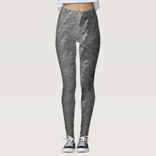 Leggings Légendes tartines en plumes d'argent Shimmer