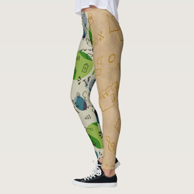 Leggings Légendes toutes-sur-impression (Gauche)