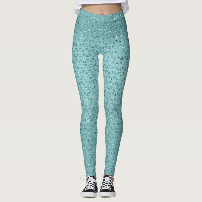 Leggings Légendes turquoise (Devant)