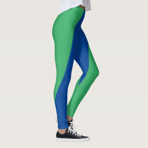 Leggings Légendes vertes et bleues brillantes pour la form