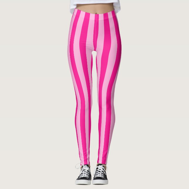Leggings Léger rose et roses foncées (Devant)