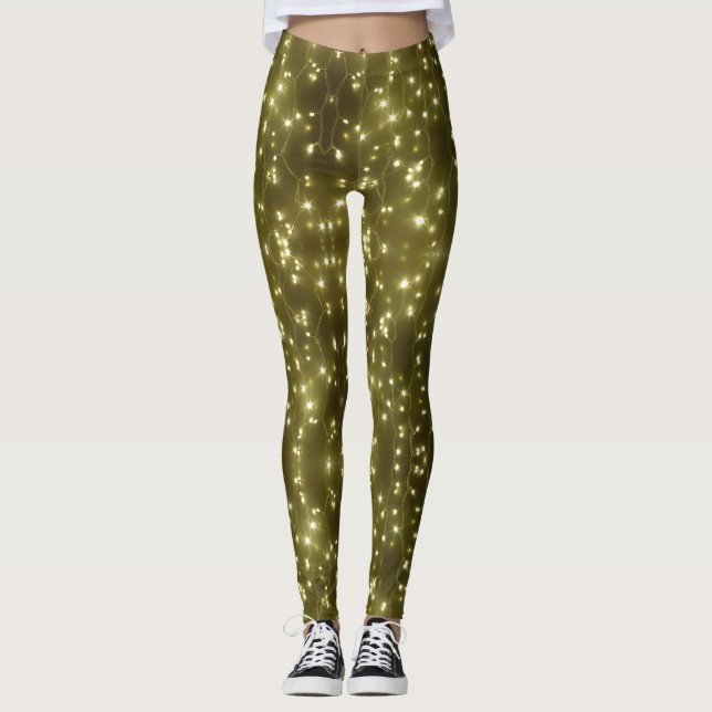 Leggings Légères dorées éclatantes (Devant)