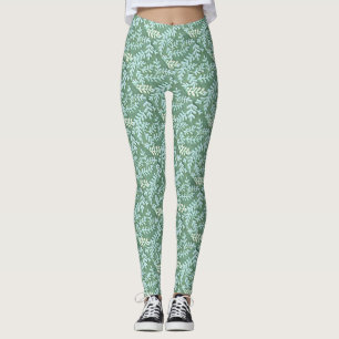 Leggings Légères pattes Feuilles vertes