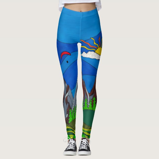Leggings Léggations de montagne (Devant)