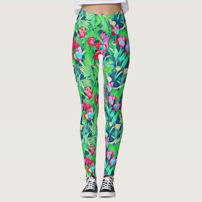 Leggings Léggations de tulipe (Devant)