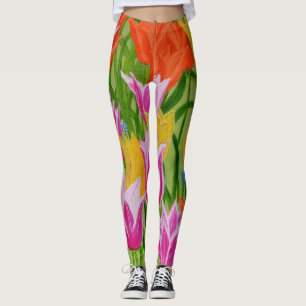 Leggings Léggations de tulipes