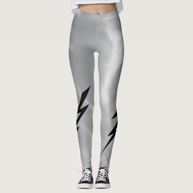 Leggings Léggations météo orageuses (Devant)