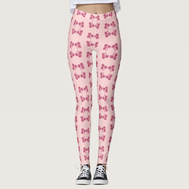 Leggings Léggines de Bouquet sans soudure (Devant)
