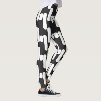 Leggings Léggines noires et blanches modernes