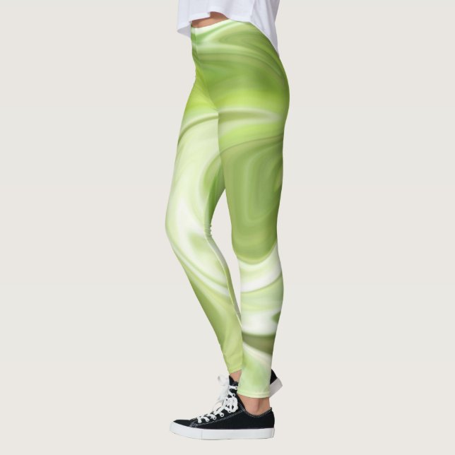 Leggings Léggines vertes pour femmes (Gauche)