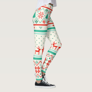Leggings Leggings/Reindeers et Coeurs de Noël