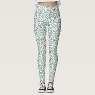 Leggings Leggins avec le petit motif de fleurs