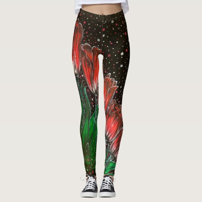 Leggings Leggins de fleurs (Devant)