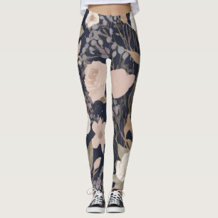 Leggings Leggins Floraux Motif Yoga