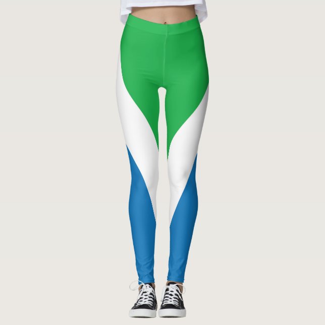 Leggings Leggins végétaliens de drapeau (Devant)