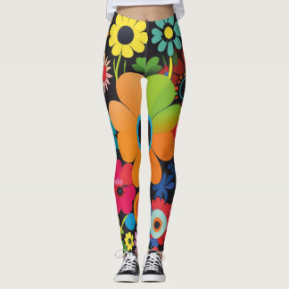 Leggings Legins "Vintage Spark" vifs dans une palette multi