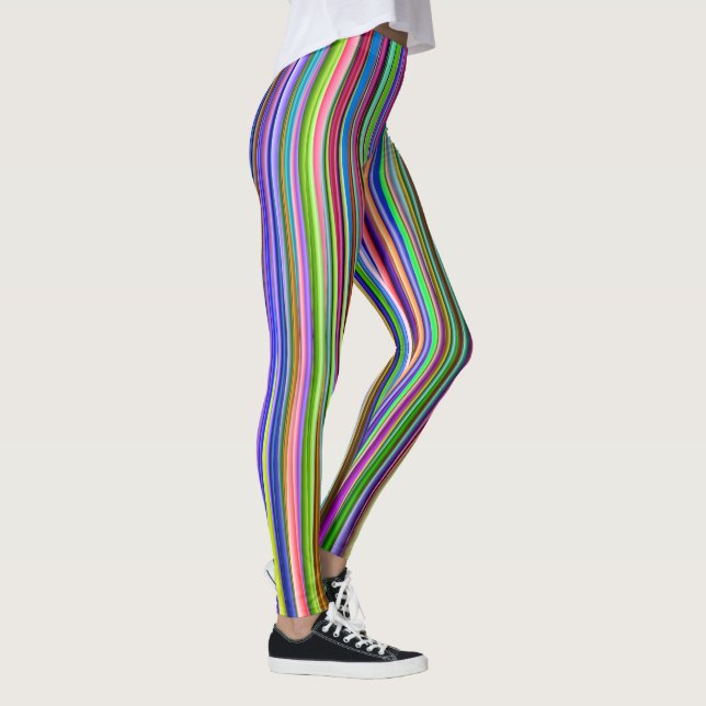 Leggings Legs à bandes multicolores (Droite)