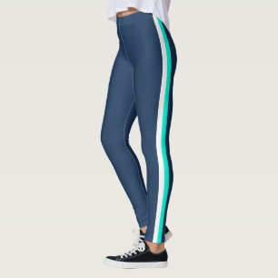 Leggings Legs de bande latérale bleue ou choisir des couleu