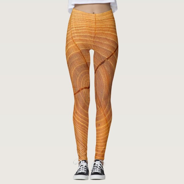 Leggings Legs de section de section de l'arbre d'acacia (Devant)