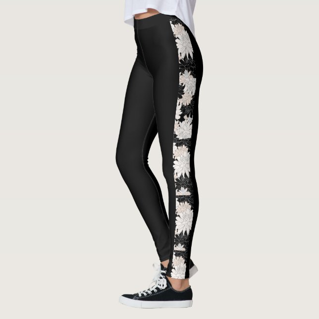 Leggings Legs floral noir de Dahlia