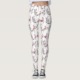 LEGGINGS LÉGUMES FEUILLE ROSE VINTAGE