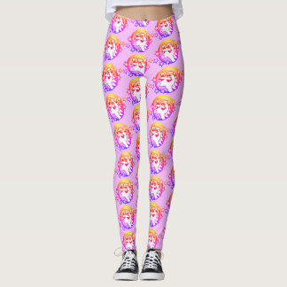 LEGGINGS LÉGUMES MOTIFS UNICORN DE COULEUR CLAIRE