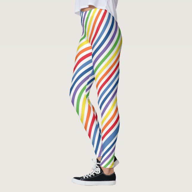 Leggings Légumineuses à bandes arc-en-ciel (Gauche)