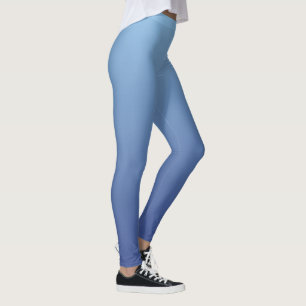 Leggings Légumineuses à dégradé bleu