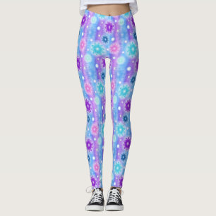 Leggings légumineuses à fleurs de neige