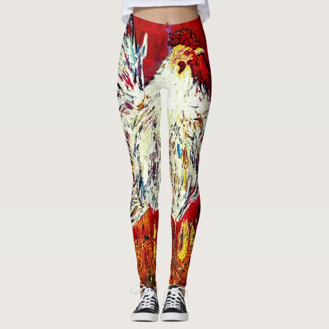 Leggings Légumineuses à jambe de poulet (Devant)