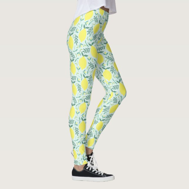 Leggings Légumineuses à motif de citron (Droite)