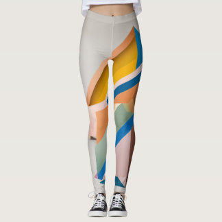 Leggings légumineuses à motifs géométriques