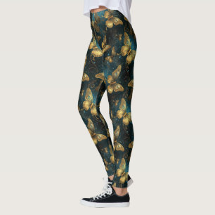 Leggings Légumineuses à papillons d'or