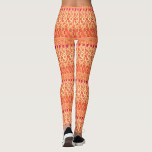 Leggings Légumineuses à soleil orange