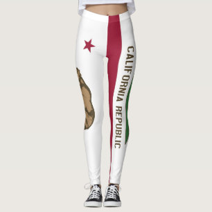 Leggings Légumineuses avec le drapeau de l'État de Californ