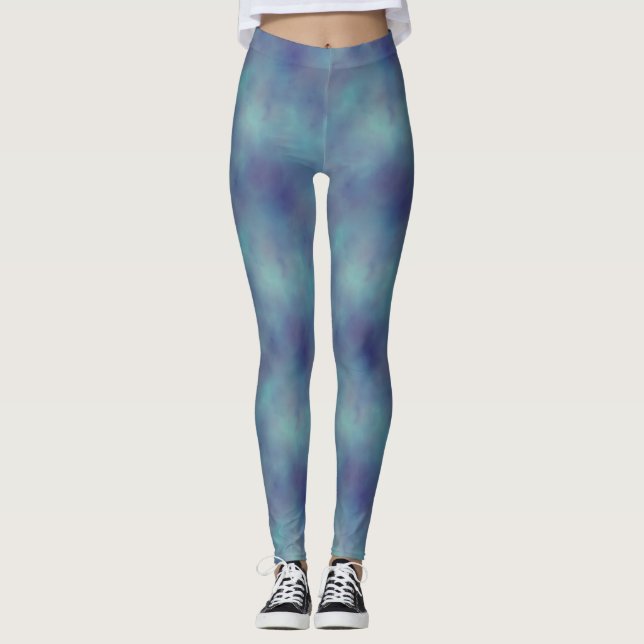 Leggings légumineuses bleues (Devant)